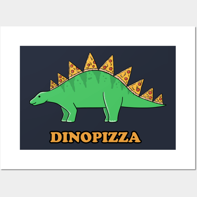 Dinosaurs Pizza Wall Art by coffeeman